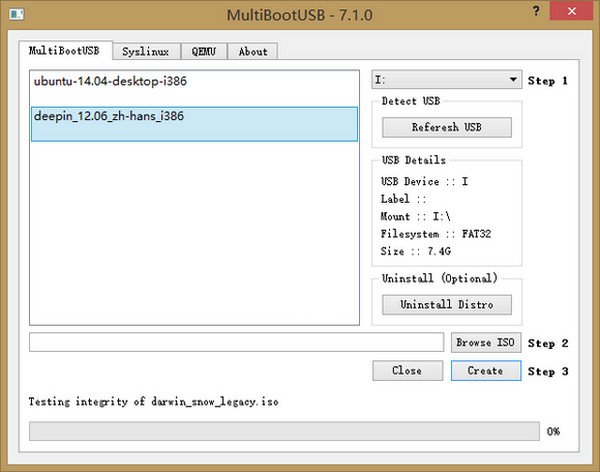 U盘启动Linux工具(MultiBootUSB) v7.2 官方版0
