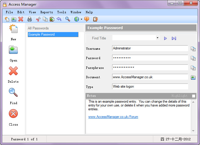 Access Manager(个人密码管理器) v2.2.63 英文安装版0