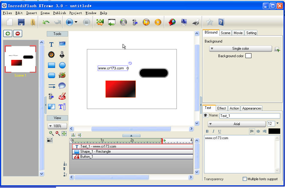 Flash动画制作(IncrediTools IncrediFlash XTreme) v3.0.Build.3024 英文安装版_附注册码0