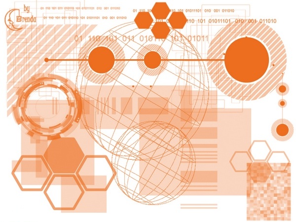 21款国外科技元素笔刷 附ps笔刷安装教学0