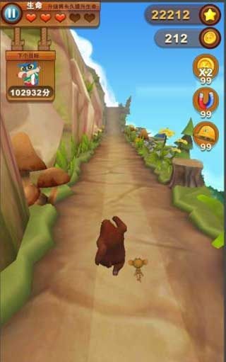 熊出没之熊大快跑PK赛版 v3.2.0 安卓无限金币钻石修改版3