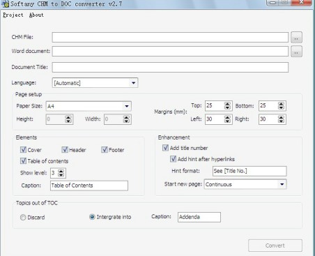 chm转doc(softany chm to doc converter) v3.0 绿色版0