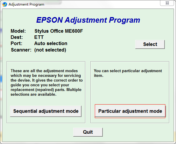 epson 600f清零软件
