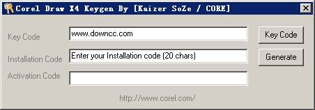 CorelDRAW X4注册机 0