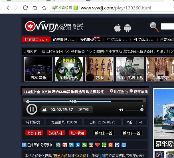 清风dj网解析下载工具 绿色版0