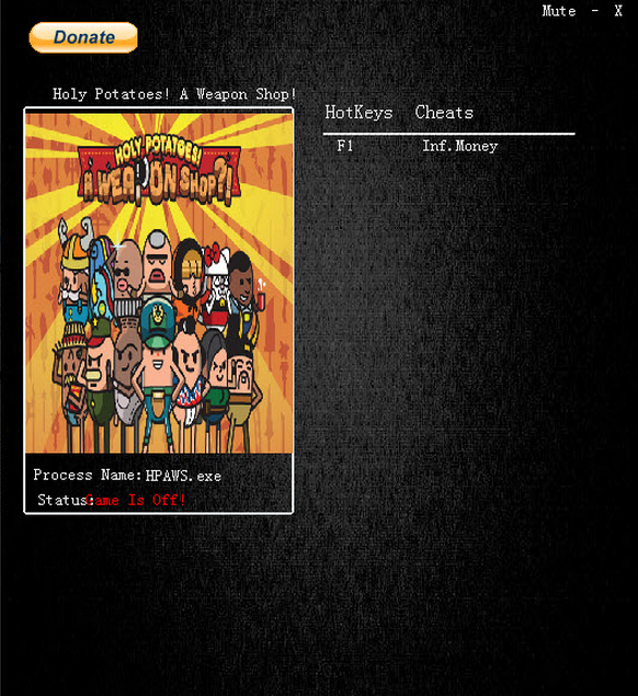 神圣土豆!武器店无限金钱修改器 v1.0 MrAntiFunn版0