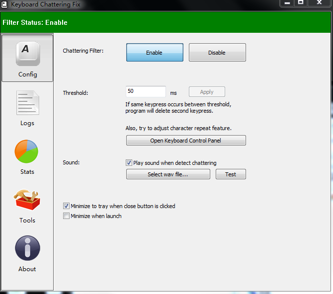 键盘修复工具 Keyboard Chattering Fix v0.0.1 官方最新版3