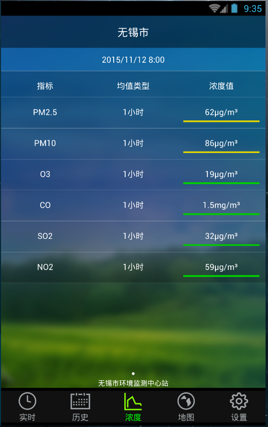 无锡空气质量 v1.2 安卓版2