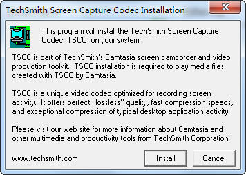 tscc解码器(tscc.exe) for win7/xp 32&64位 绿色免费版0
