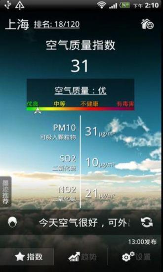 墨迹空气指数 V1.10.00 安卓版2