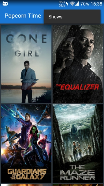 popcorn time(播放器) v1.0.1 安卓版1