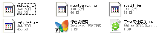 java连接sqlserver2008驱动包 msutil.jar|mssqlserver.jar|msbase.jar|sqljdbc4.jar0