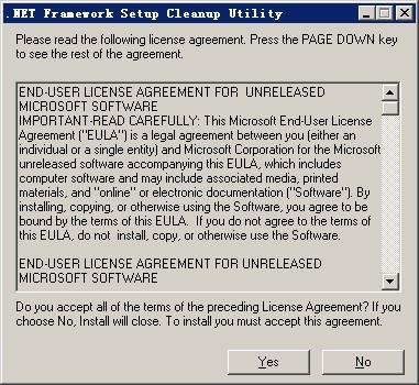 .Net Framework完全卸载工具(dotnetfx_cleanup_tool) 最新版0