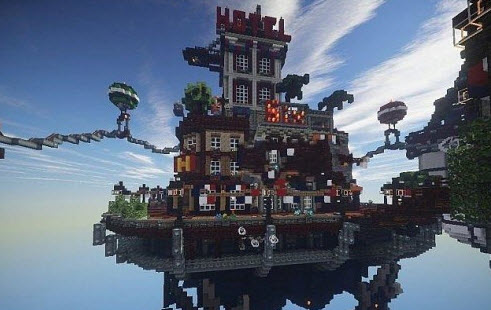 我的世界哥伦比亚飞行都市地图存档 绿色版0