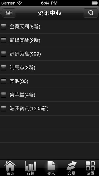 中信金通金翼手机证券iphone版 v2.8 苹果手机版1