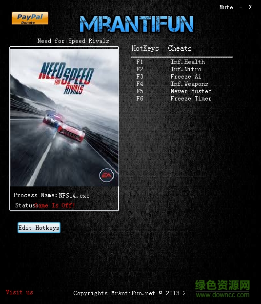 极品飞车18宿敌六项修改器 v3.0 绿色通用版0