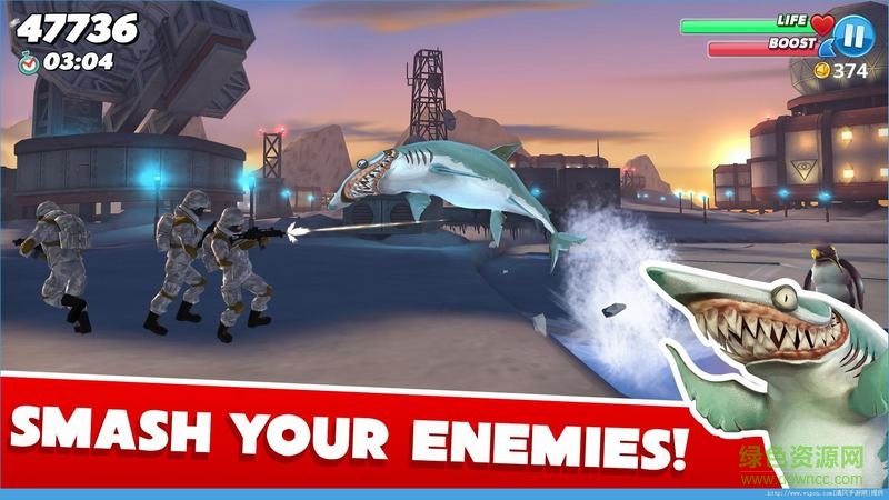 饥饿的鲨鱼世界内购修改版 v3.5.0 安卓无限钻石版1