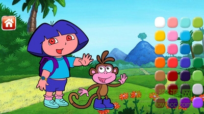 爱探险的朵拉填色