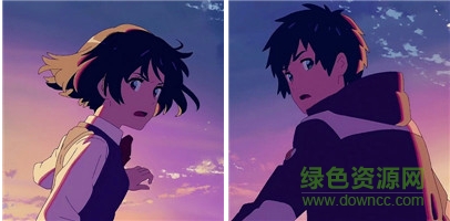 你的名字情侣头像 新海诚动漫情侣头像
