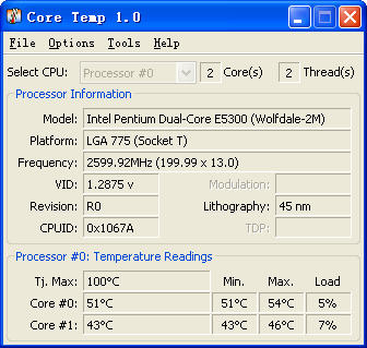 Core Temp Core Temp中文版