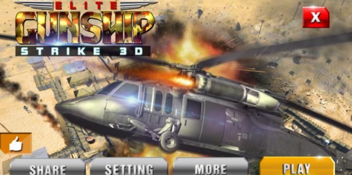 精英直升机突袭3d无限金币版(Elite Gunship Strike 3D) v1.0 安卓版2