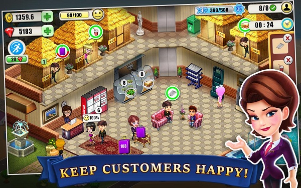 酒店大亨游戏(Resort Tycoon) v6.7 安卓版0