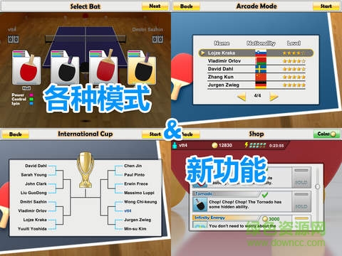 虚拟乒乓球内购修改版(Virtual Table Tennis) v1.0.15 无限金币安卓版1