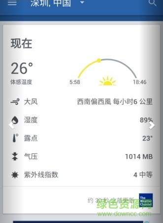 三星手机天气预报(The Weather Channel for Samsung) v1.4.0 安卓版1