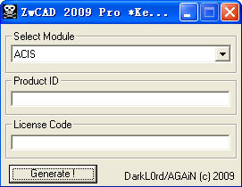 中望cad2009注册机 中望cad2009序列号生成器