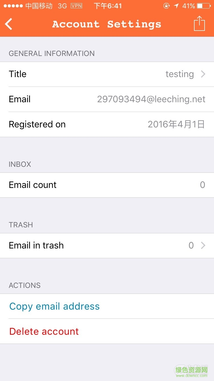 临时邮箱生成器(Instant Email Address) v1.0 安卓版0