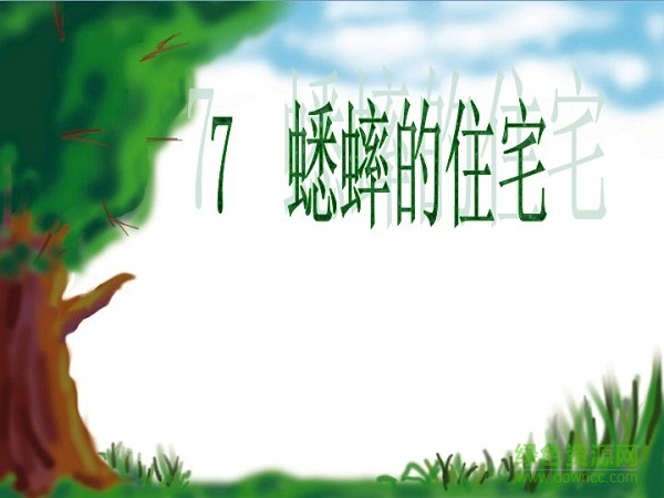 蟋蟀的住宅ppt完美版 0