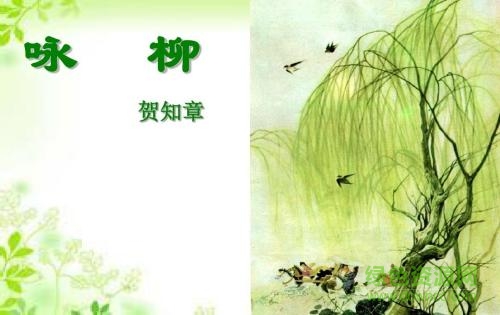 咏柳ppt课件 1