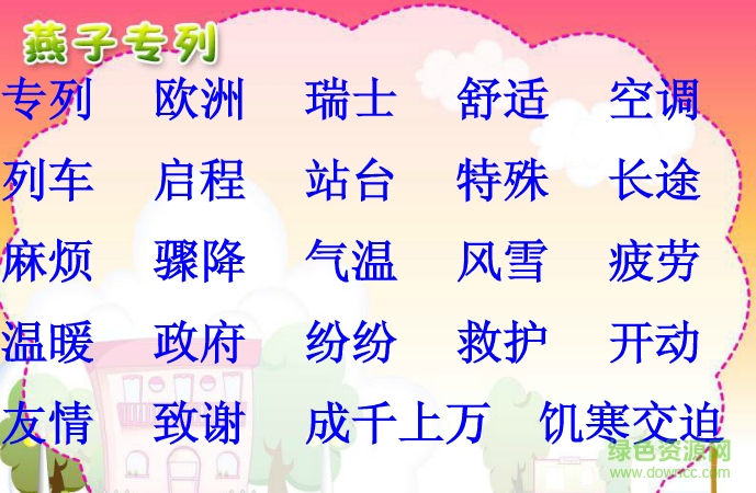 燕子专列 优秀ppt