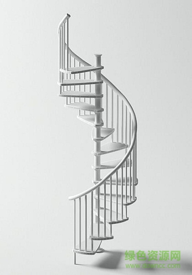 3dmax旋转楼梯模型 免费版0