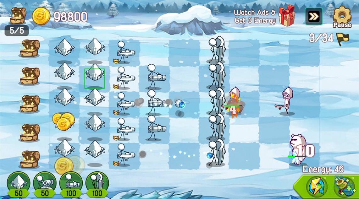 火柴人防御卡通战争内购 v1.2.5 安卓无限钻石版2