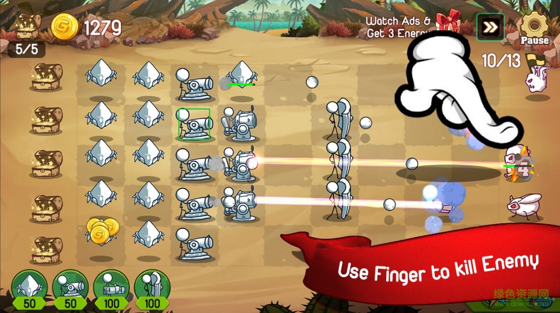 火柴人防御卡通战争内购 v1.2.5 安卓无限钻石版3