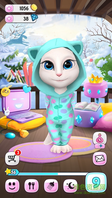 会说话的安吉拉2无限金币钻石版 v2.7.2 安卓最新免费版1