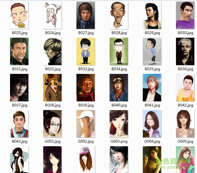 手机联系人头像包 123张合集包0