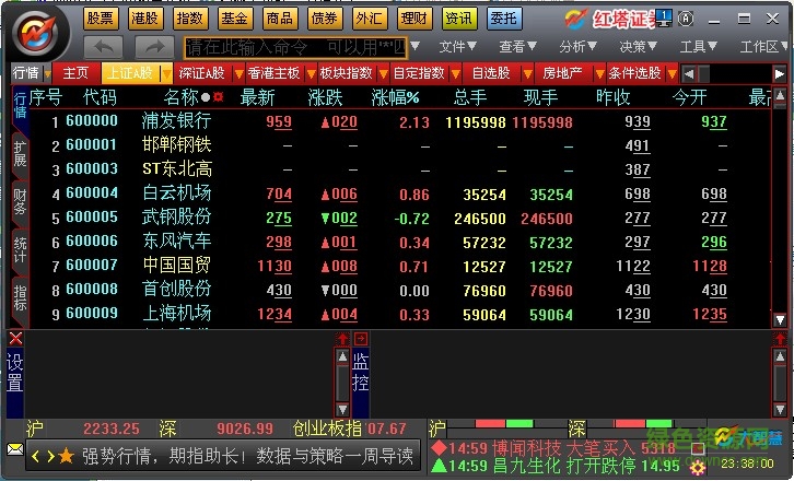 红塔证券大智慧专业版 v7.60 官方版0