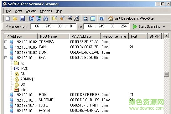 softperfect network scanner免费版 v7.1.6 汉化版0