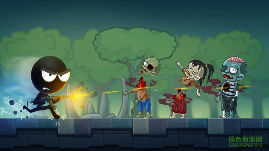 Stickman vs Zombies火柴人爆锤僵尸 v1.0 安卓版0