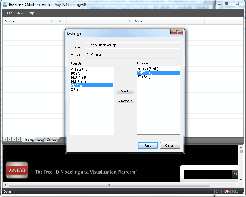 anycad exchange3d(免费三维模型转换器) v5.0 官方版0