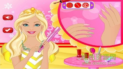 芭比公主美甲游戏/