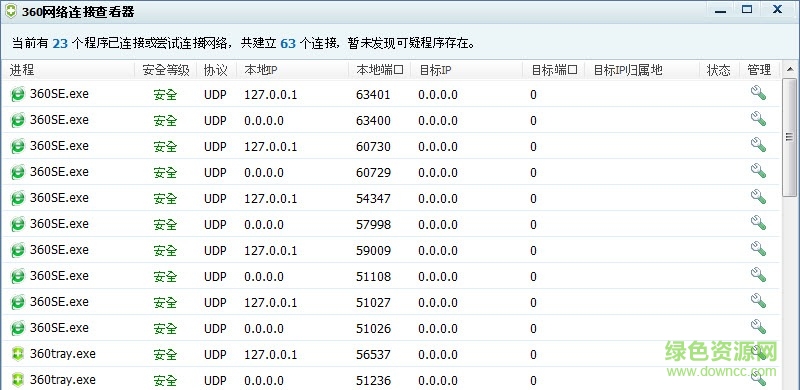 360网络连接查看器 360连接查看器