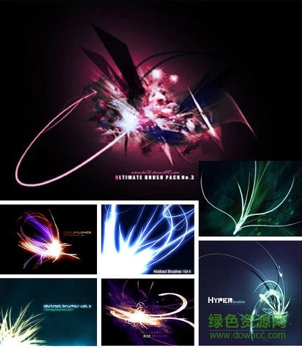 超炫彩光ps笔刷 0
