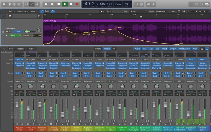 logic pro x mac中文正式版 logic pro x正式版mac版