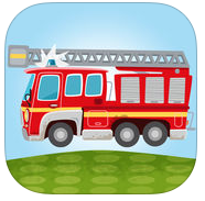 小小消防站消防车和消防员