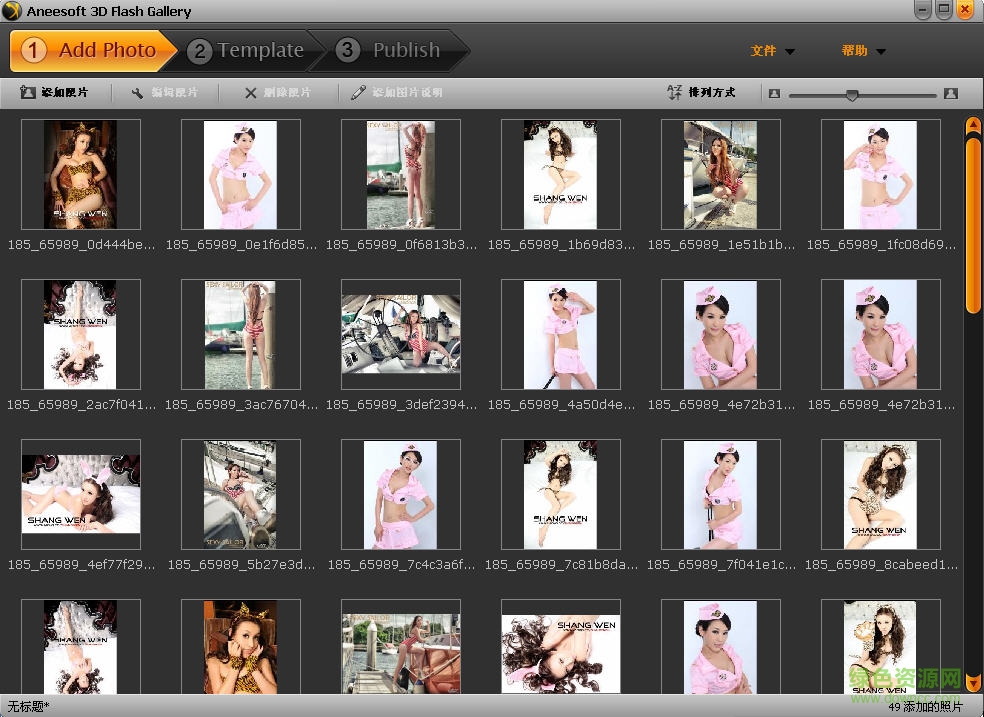 3D Flash相册制作软件(Aneesoft 3D Flash Gallery) v2.4 中文绿色版0