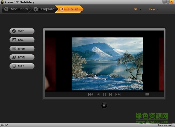 艾尼动感相册(Aneesoft 3D Flash Gallery) v2.4 免费版0