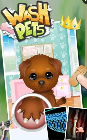 为宠物洗澡儿童游戏(Wash Pets) v2.1.10 安卓中文版1